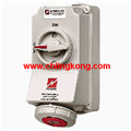曼奈柯斯 IP67-帶開關(guān)，帶DUO-機械聯(lián)鎖壁裝式插座 5600A