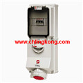 曼奈柯斯IP67-帶開關，帶機械聯鎖，帶K型斷路器壁裝式插座7244