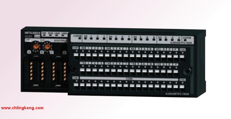 三菱 彈簧夾端子臺推入型輸入模塊 AJ65ABTP3-16D