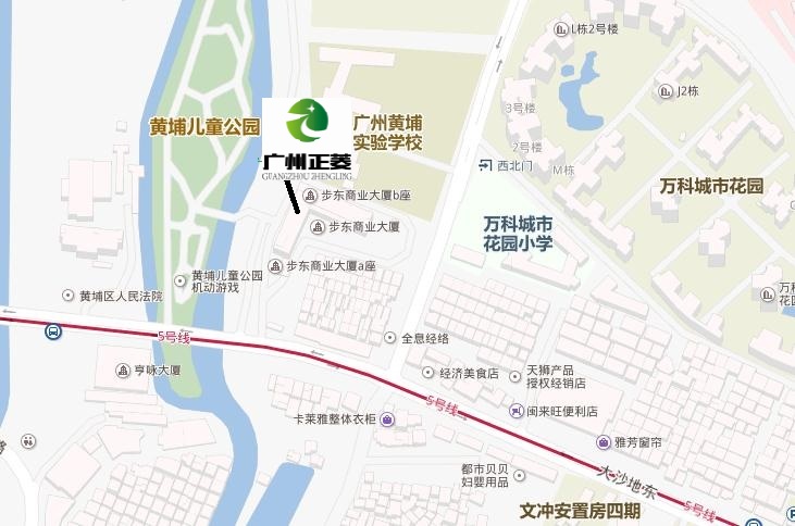 廣州正菱位置圖